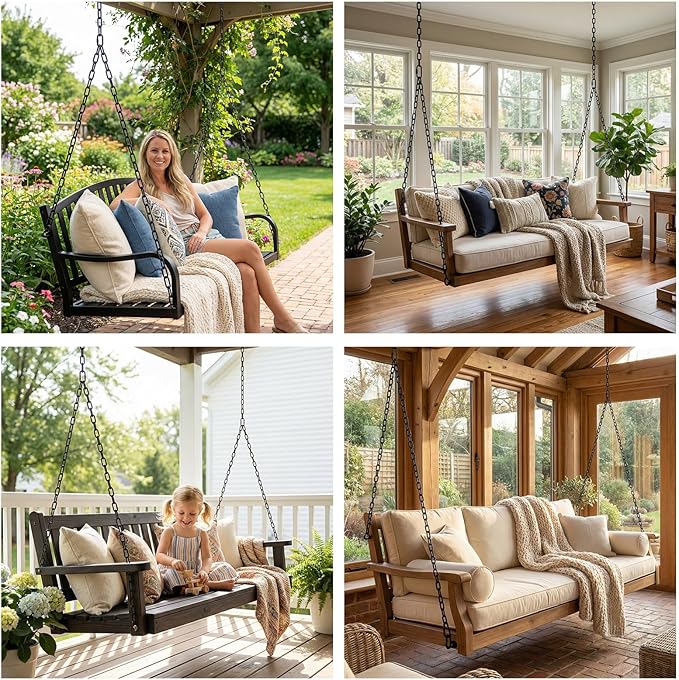 Heavy Duty Porch Swing Hanging Chain Kit 1500 Lbs Capacity, 6 Quick Links & 2 - Image 5