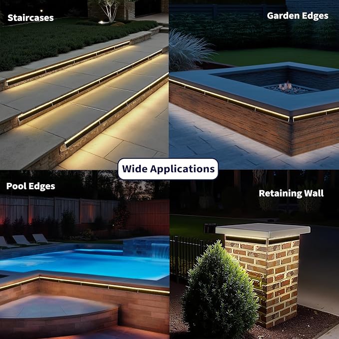 Solar Step Lights for Outside, 33 Focused-Beam High-Brightness LEDs, Waterproof - Image 6