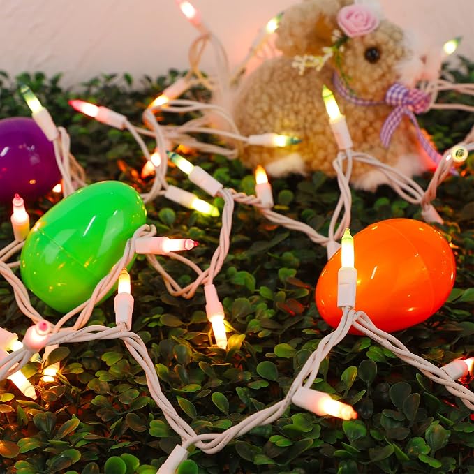 LJLNION 3 Sets Easter String Lights, 120V UL Certified Connectable Xmas Lights - Image 5