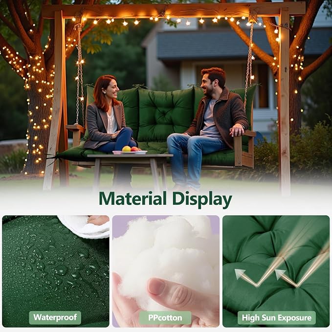 3 Seater Porch Swing Cushion, Thick Cushion - Image 3