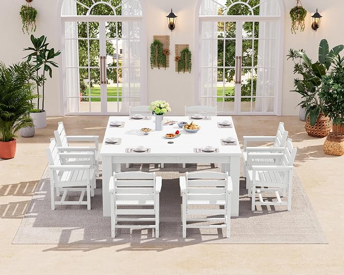 SERWALL Patio Dining Sets for 8, Outdoor Dining Sets for 8 Person - Image 6