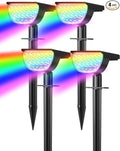 Solar Multicolor Lights Waterproof IP65, 8 Lighting Modes Solar Spot Lights by GKGG
