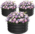 ZXZYHFTY Round Galvanized Raised Garden Bed kit, Round Large Metal Raised by ZXZYHFTY