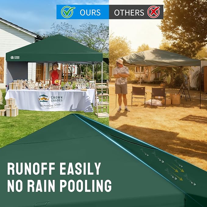 CROWN SHADES 8x8 Pop up Canopy Instant Canopy - Image 6