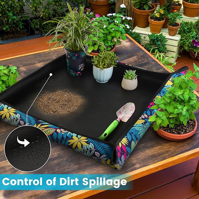 3 PCS 29.5"x 29.5" Waterproof Repotting Mat - Image 4