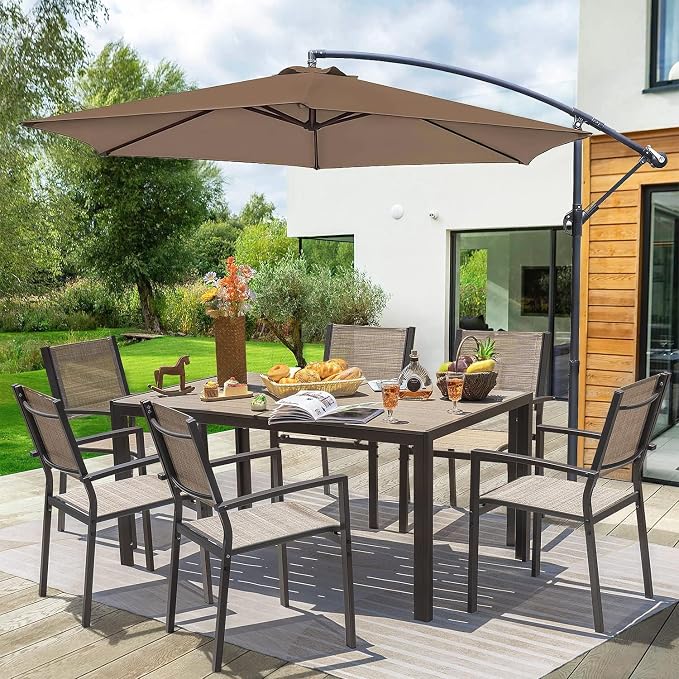 Homall Patio Dining Set 7 Pieces Outdoor Furniture - Image 5