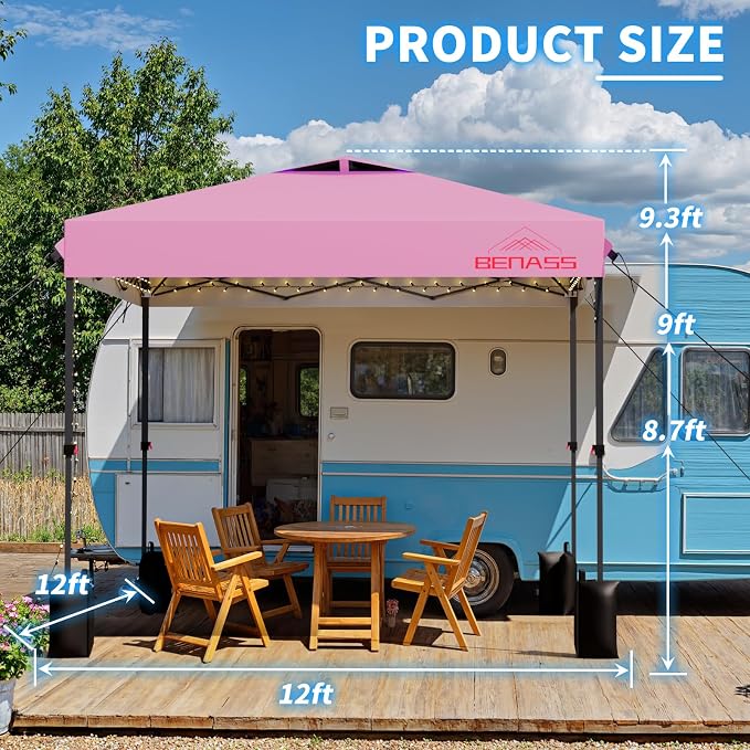 10x10 Pop Up Canopy, Easy Up Canopy Tent, Heavy Duty Tents - Image 2