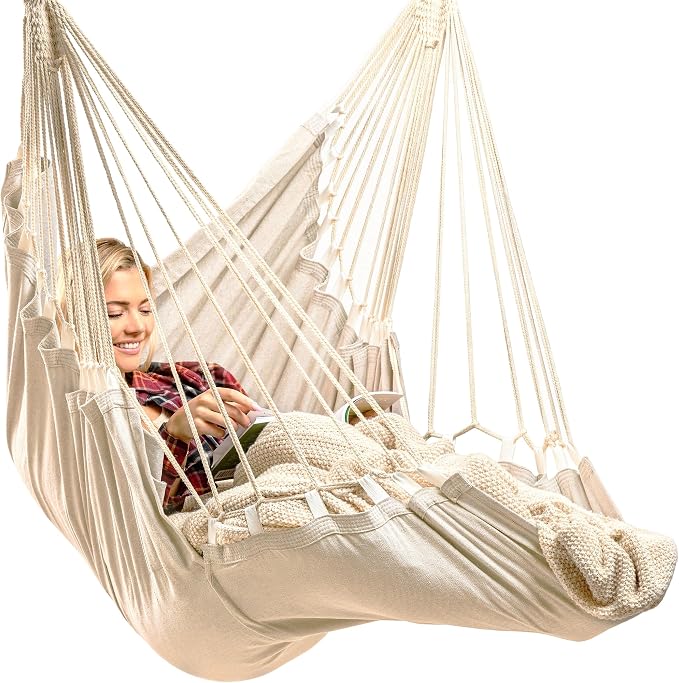 Indoor Hanging Chair for Bedroom, Porch or Room by EXTIRIO