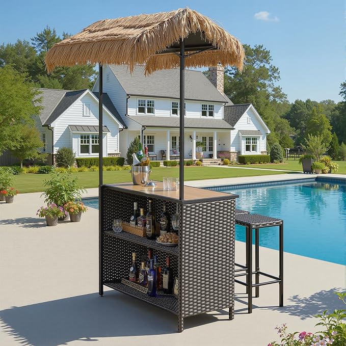 Outdoor Tiki Bar Set - Image 7
