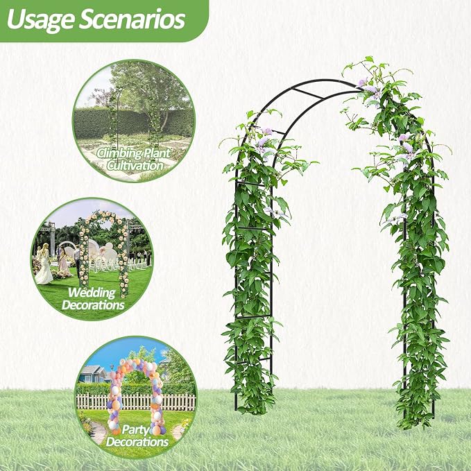 Garden Arch Trellis for Climbing Plants Outdoor - Image 5