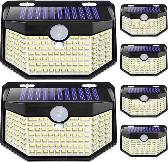 HMCITY 120 LED Outdoor Solar Lights by LightingUpYourLife