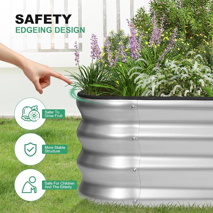 1MORE Raised Garden Bed -5X3X1 Galvanized Planter Box - Image 2