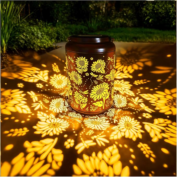 Birthday Gifts for Women Mom Grandma Ideas, Solar Lanterns Outdoor Waterproof by Merrytech