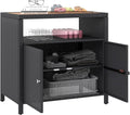 Outsunny Wicker Outdoor Storage Cabinet, Rattan Outdoor Bar Table by Outsunny
