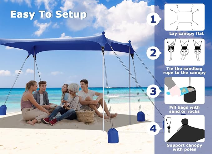 Gorich Beach Tent Sun Shelter - Image 7