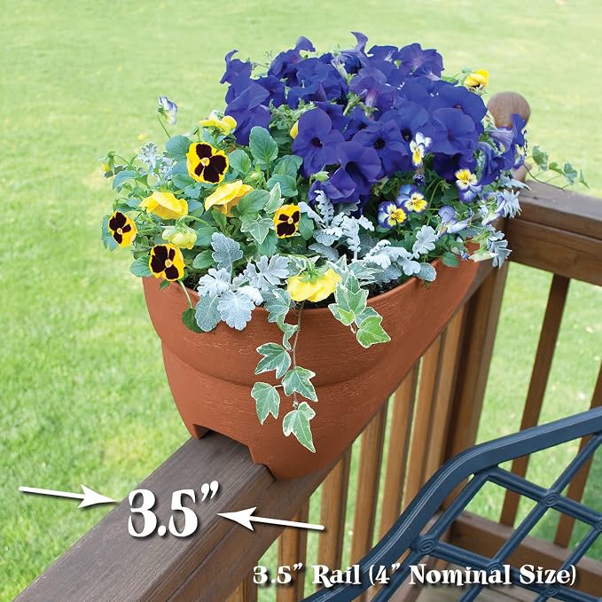 EMSCO Group Bloomers Railing Planter - Image 2