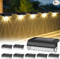 8 Pack Solar Deck Lights Outdoor, Solar Step Lights Waterproof Led Lights by Herzila