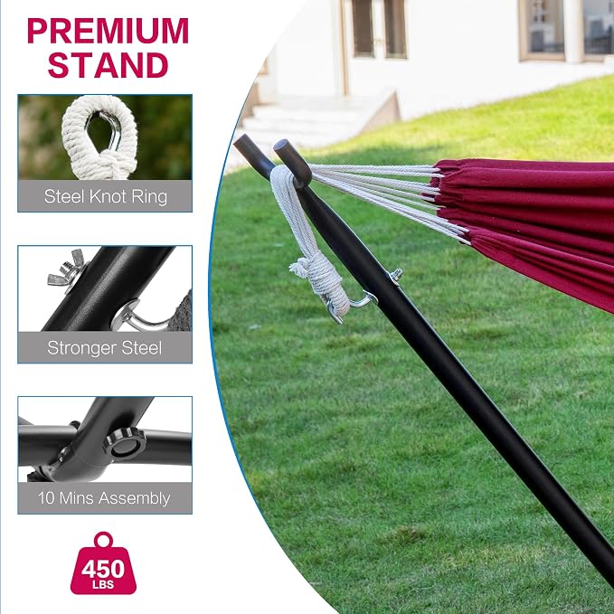 PNAEUT Double Hammocks with Stand - Image 7