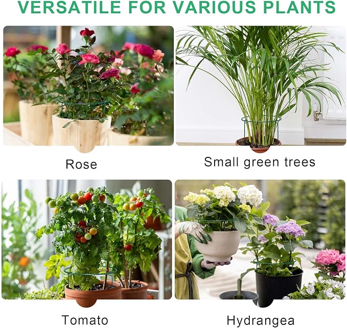 HiGift 3 Pack Peony Cages Support Stakes Ring - Image 9