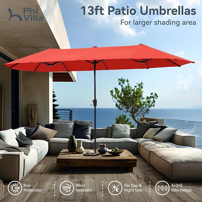 PHI VILLA Swivel Chair Patio Dining Set - Image 6