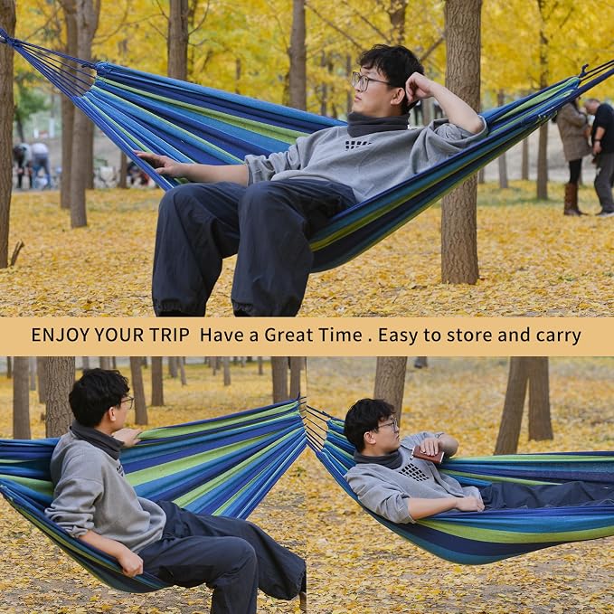 Camping Hammock Comfortable Fabric Hammocks - Image 2