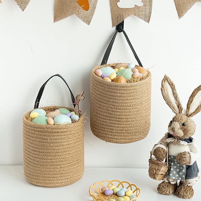 Goodpick 2pack Jute Hanging Basket - Image 5