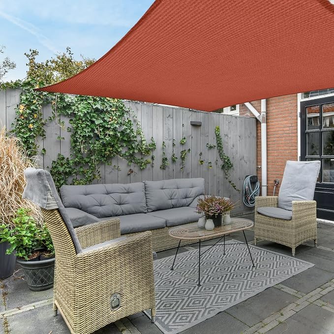 AsterOutdoor Sun Shade Sail Rectangle 16' x 20' UV Block Canopy - Image 8