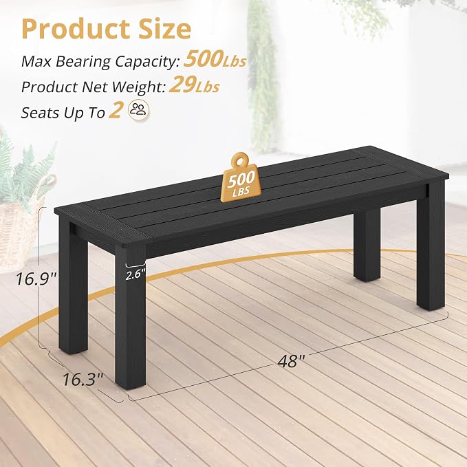 LUE BONA HDPS Outdoor Bench - Image 3