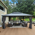 PURPLE LEAF 12'x16' Hardtop Gazebo by PURPLELEAF