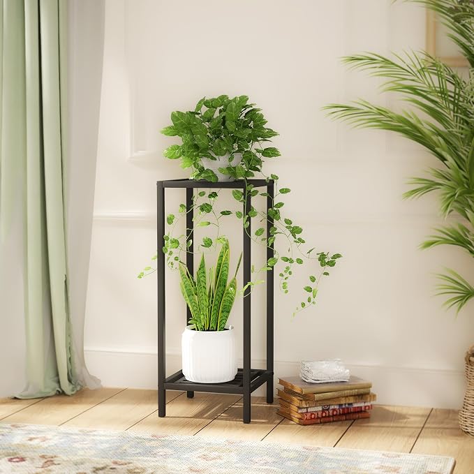 Zhongma 2 Tier 30" Tall Indoor Outdoor Plant Stand, 12 L x 12 W x 30 H inch - Image 9