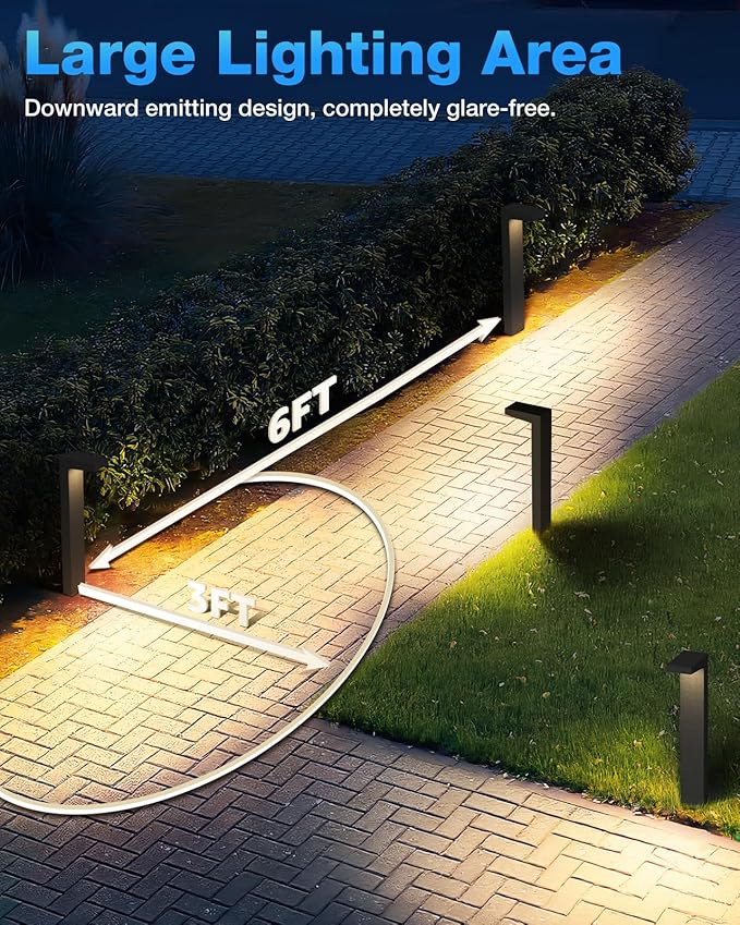 SUNVIE Low Voltage Pathway Lights Wired 3000K 5W LED Outdoor Landscape Lighting - Image 5