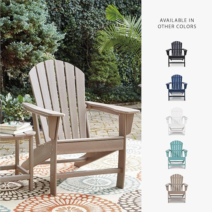 Signature Design by Ashley Sundown Treasure Outdoor Patio HDPE Adirondack Chair - Image 7