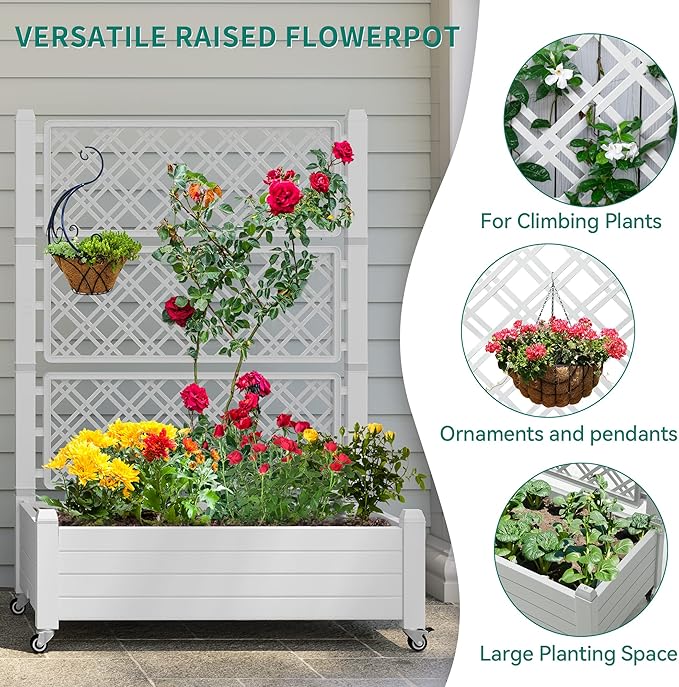 YITAHOME 3.6x1.5x5 FT Planter Box Trellis - Image 4