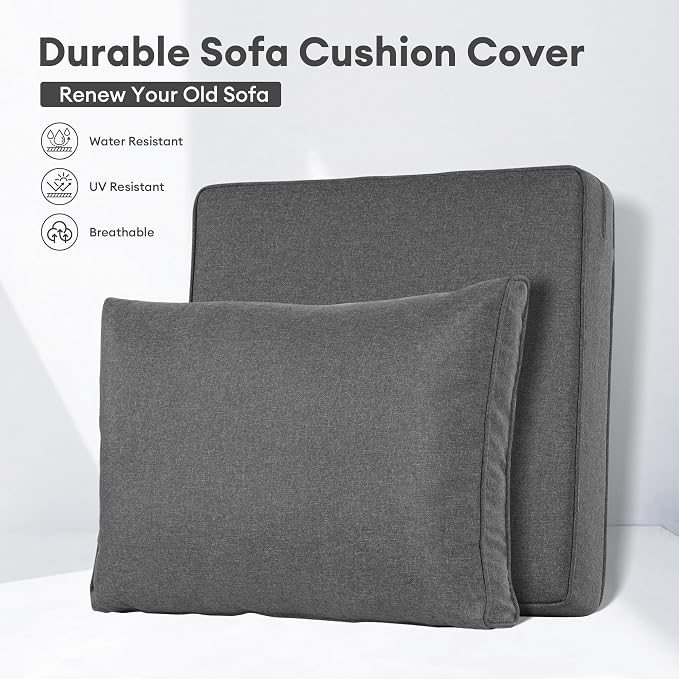 ovios Patio Cushion Covers, Waterproof Cushion Cover - Image 2
