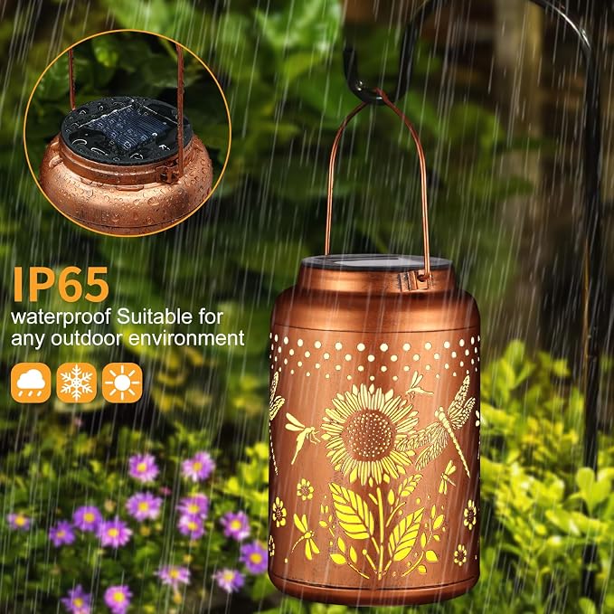 Solar Lanterns Outdoor Waterproof Hummingbird Garden Decor Christmas Gifts - Image 2