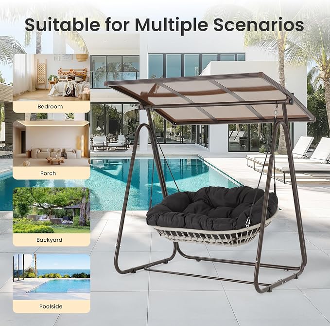 2-Person Outdoor Porch Swing - Image 7