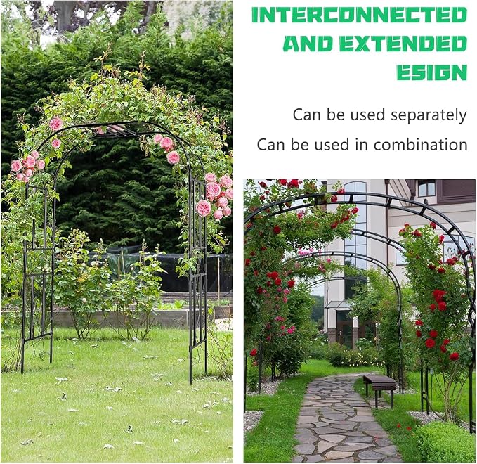 DoCred Large Garden Arch Trellis - Image 4