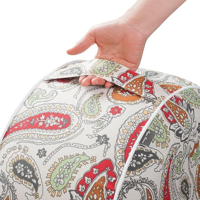 Magpie Fabrics Indoor/Outdoor Inflatable Stool Ottoman Pouf, Water Repellent - Image 6