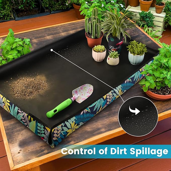Extra Large Repotting Mat for Indoor Plant Transplanting and Mess Control - Image 4