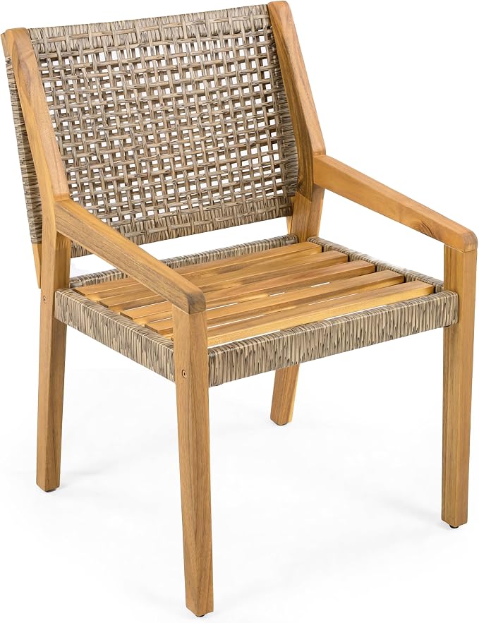 Christopher Knight Home Verle Wooden Patio Dining Set - Image 8