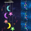 Toodour Solar Wind Chimes, Color Changing Wind Chimes Moon and Star, LED by Toodour