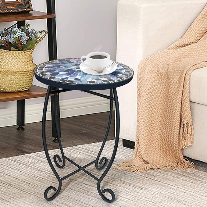 LIFFY Outdoor Side Table, Indoor Small Decorative Plant Stand & End Table - Image 6