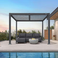 PURPLE LEAF Louvered Pergola 8' x 10' Aluminum Outdoor Pergola by Unknown