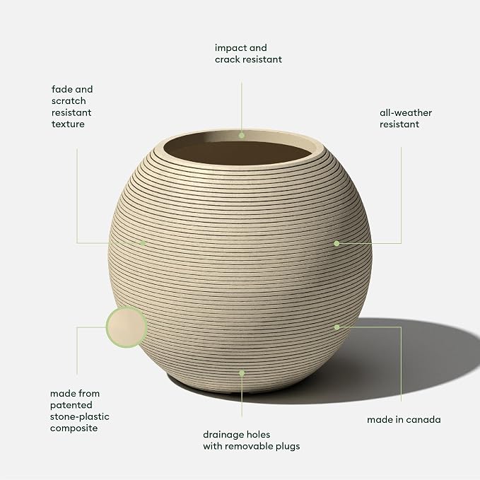 Veradek Strata Series Sphere Round Planter - Image 3