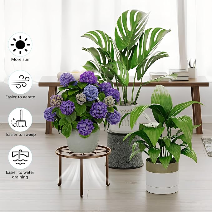 5-Pack Heavy Duty Flower Pot Stands Holder - Image 4