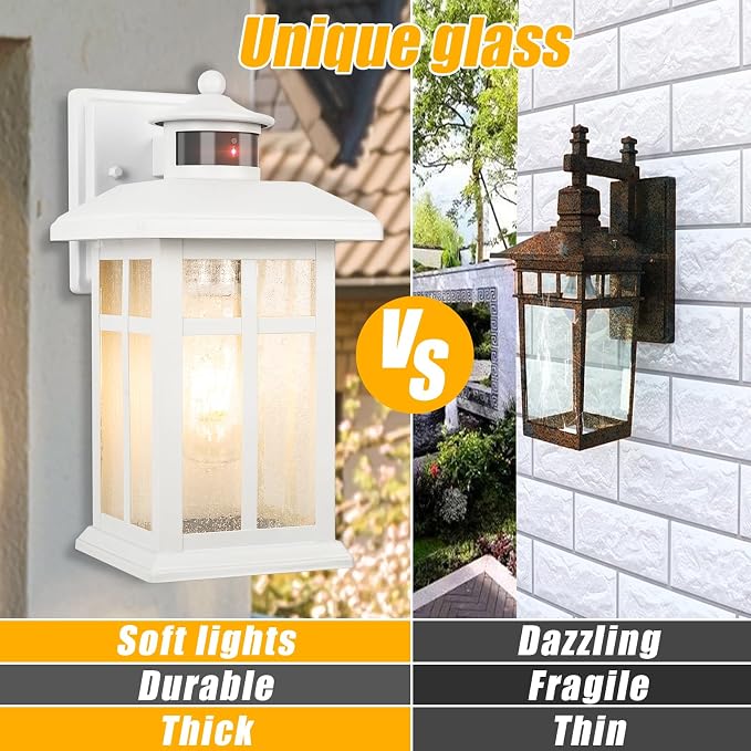 2 Packs Motion Sensor Outdoor Lights, Outside Light Fixtures - Image 6