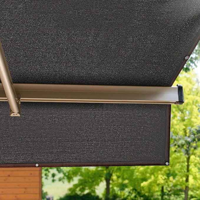70% Shade Cloth, 10FTx20FT HDPE Mesh Tarp - Image 7