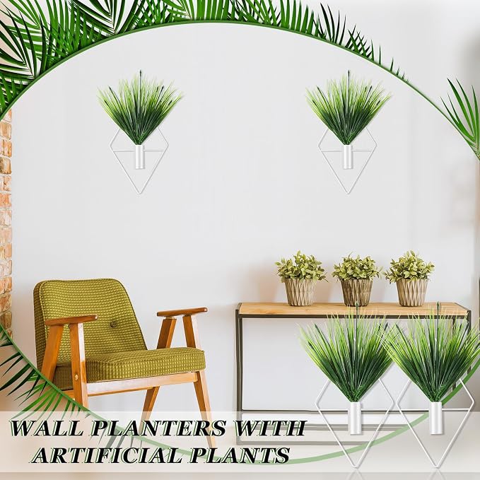 2 Pieces White Wall Decor Hanging Planters - Image 4