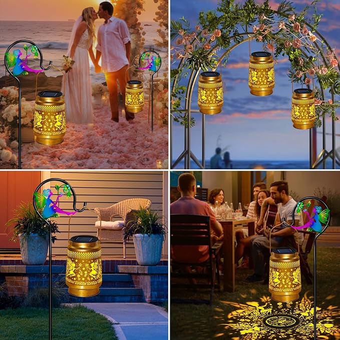 2 Packs Fairy Solar Lanterns Outdoor Waterproof - Image 4