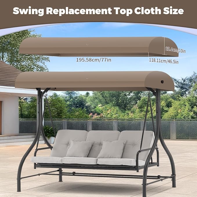 Porch Swing Canopy Replacement Top, Swing Chair Canopy Replacement - Image 3